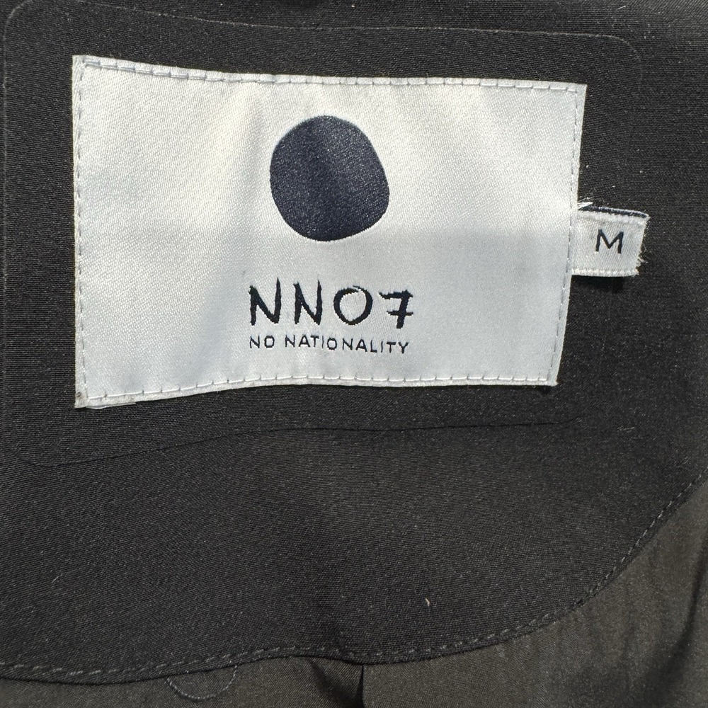 NN07 Kai 2-Layer Bomber Jacket Medium Black Minimalist Waterproof No Nationality - Picture 4 of 9